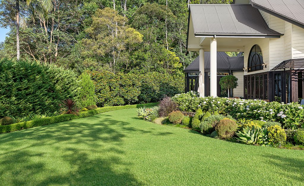 sweeping formal gardens, immaculately maintained by a dedicated groundskeeper