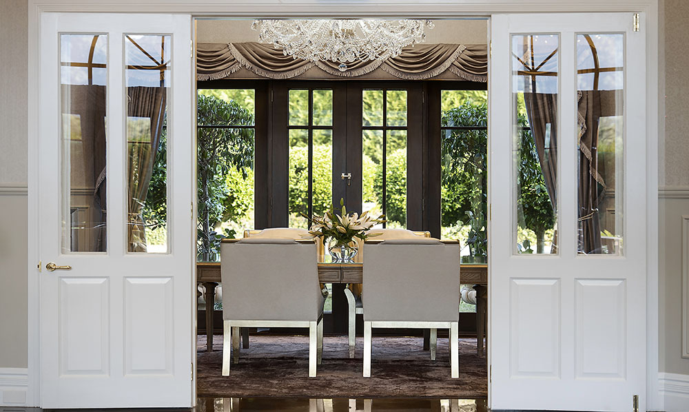 Luxury dining area in the Hermitage Estate villa