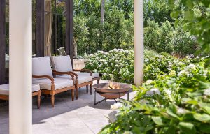 Pretty terrace for wedding photography